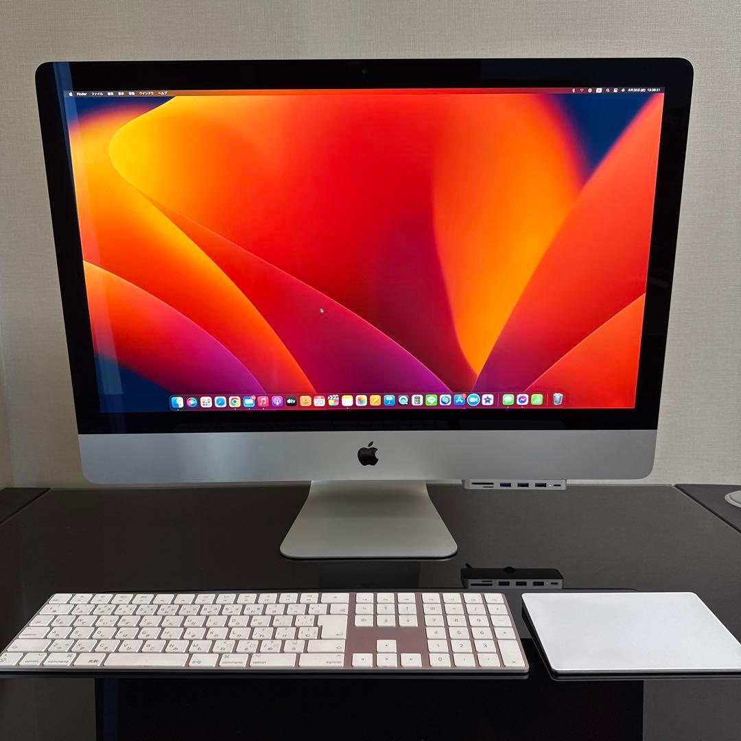 【極美品】iMac 27インチ i7 5K 40GB SSD 3TB