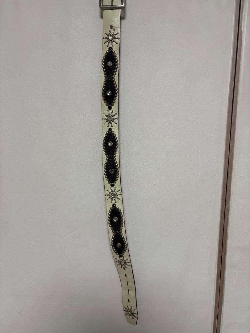 HTC レザー ベルト 白 サイズ28