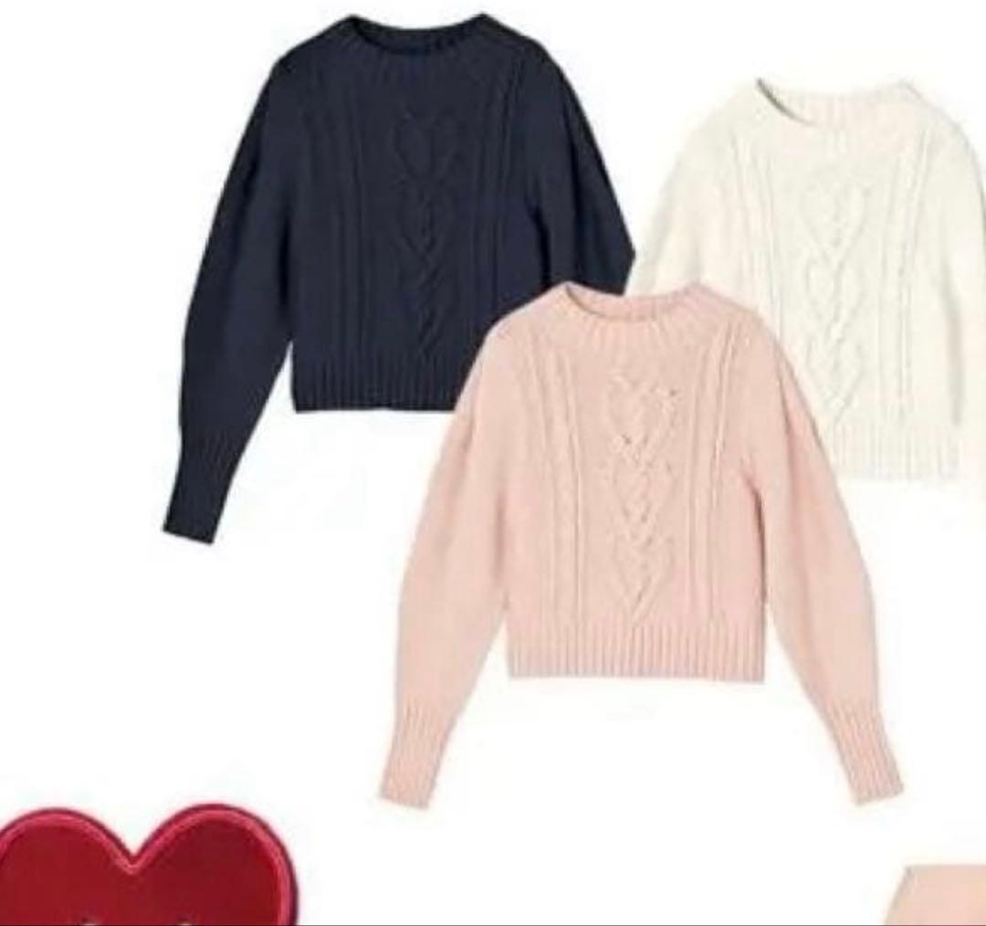 フォクシー　ニットトップ　サイズ40 アモーレ　バレンタイン