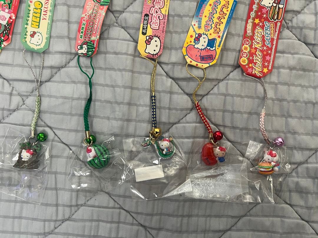 九州地方ご当地キティちゃん ストラップ 9個セット