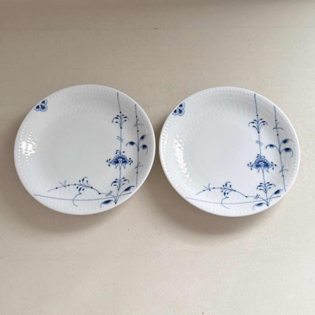 新品⭐︎ホワイト・ブルー　パルメッテ食器セット4点