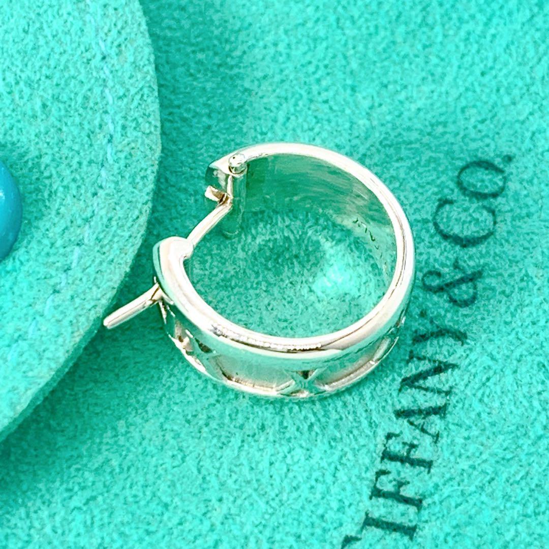 美品 ティファニー アトラス フープ 片耳 ピアス シルバー925