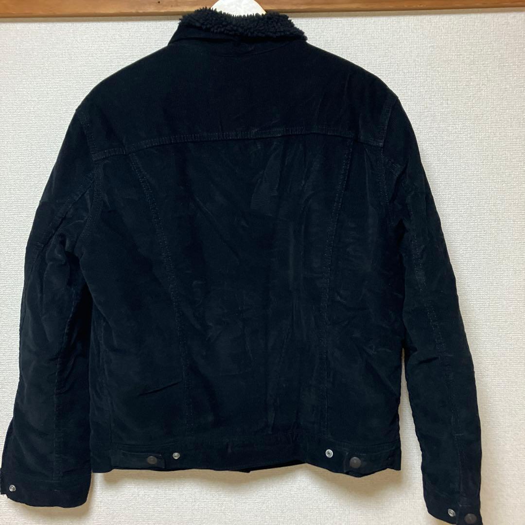 Levi'sコーデュロイ ブラックシェルパジャケット L（JapanサイズLL）