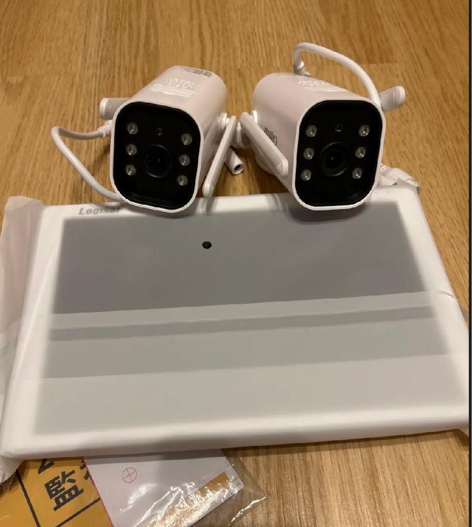 新品！防犯カメラ　ワイヤレス　モニター付き　監視カメラ　防水　双方向通話　録画