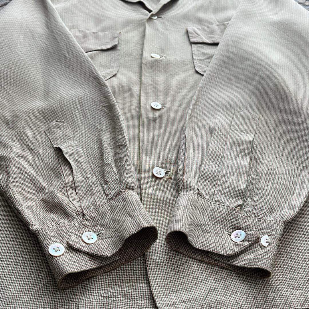 50s PILGRIM レーヨン シャツ フラップ 検 60s ギャバジン