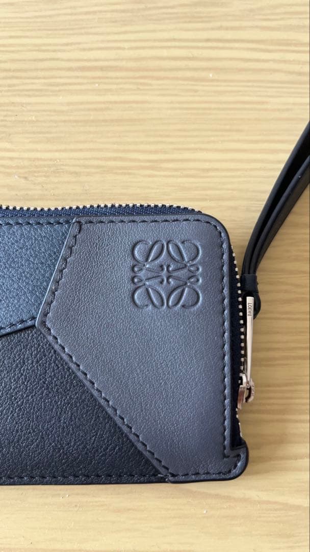 LOEWE ロエベ ケース カードケース ネイビー レザー