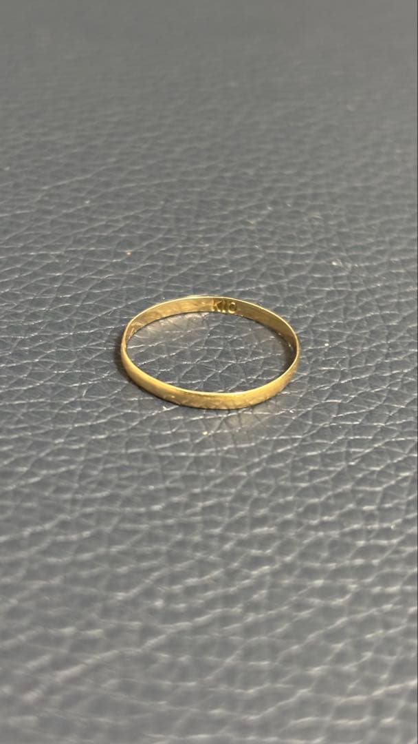k10 イエローゴールドリング 約9号