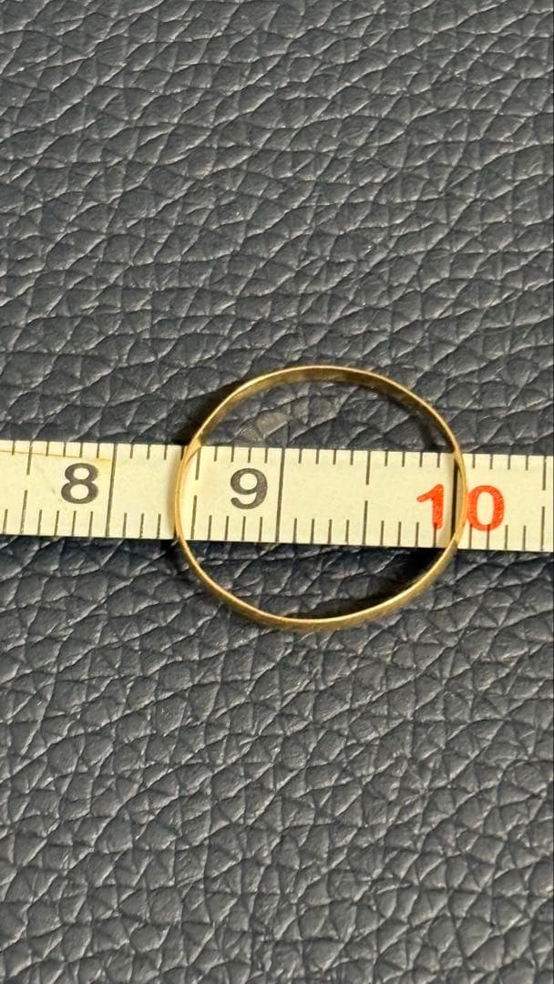 k10 イエローゴールドリング 約9号