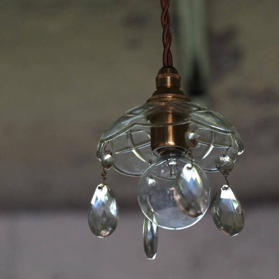 フランスアンティーク ミニシャンデリア　カフェ　アトリエ照明