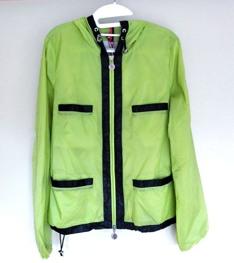 【新品】MONCLER ダブルジップジャケット/Bクラス/ライムグリーン