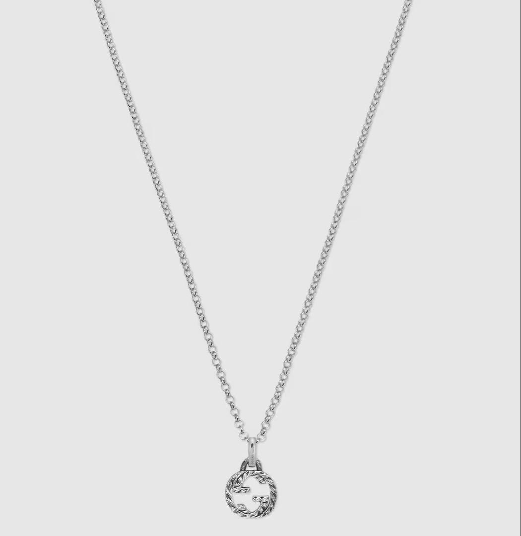 GUCCI 〔グッチ インターロッキング〕ペンダント ネックレス