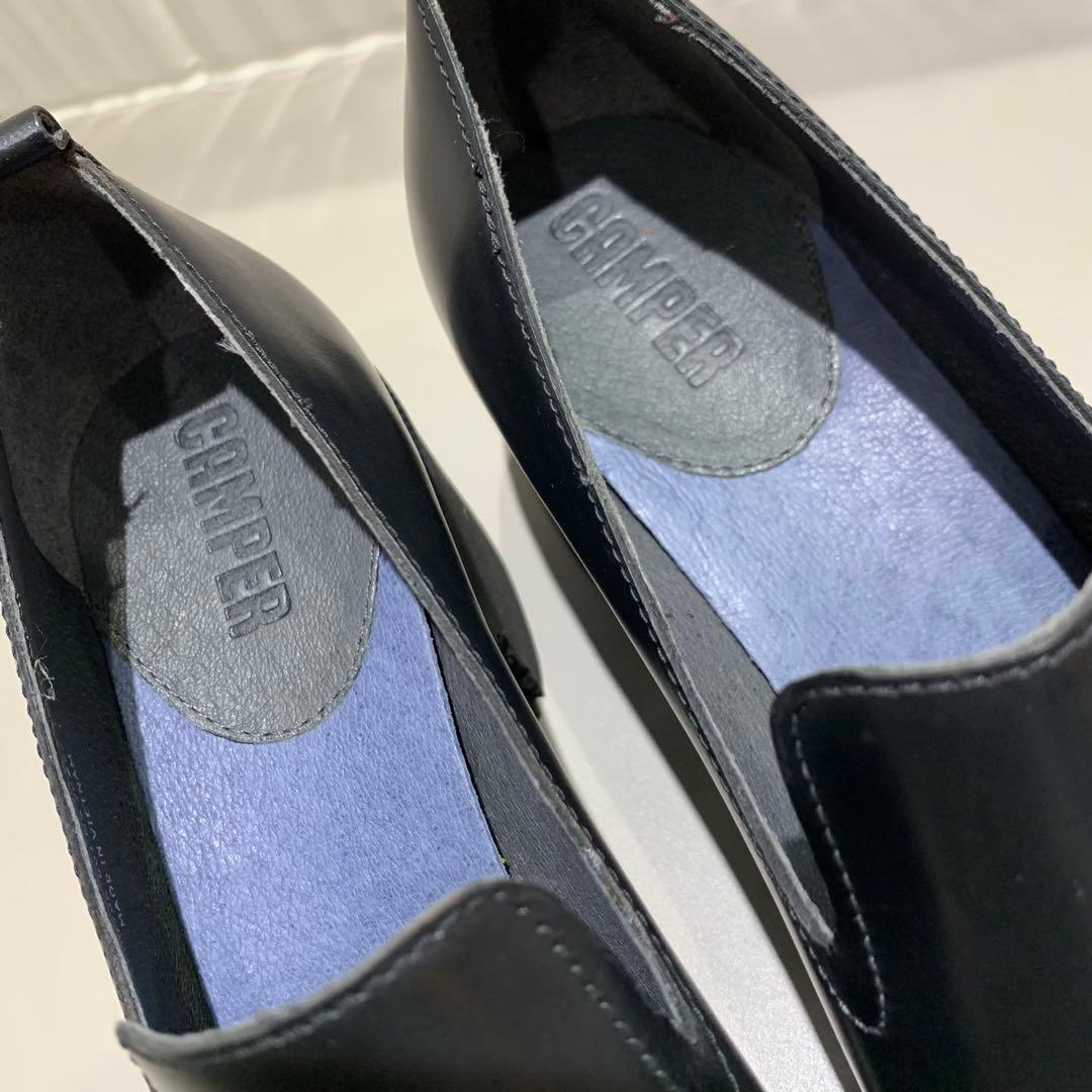 ほぼ未使用✨廃番品　CAMPER カンペール ローファー チャンキーヒール 38
