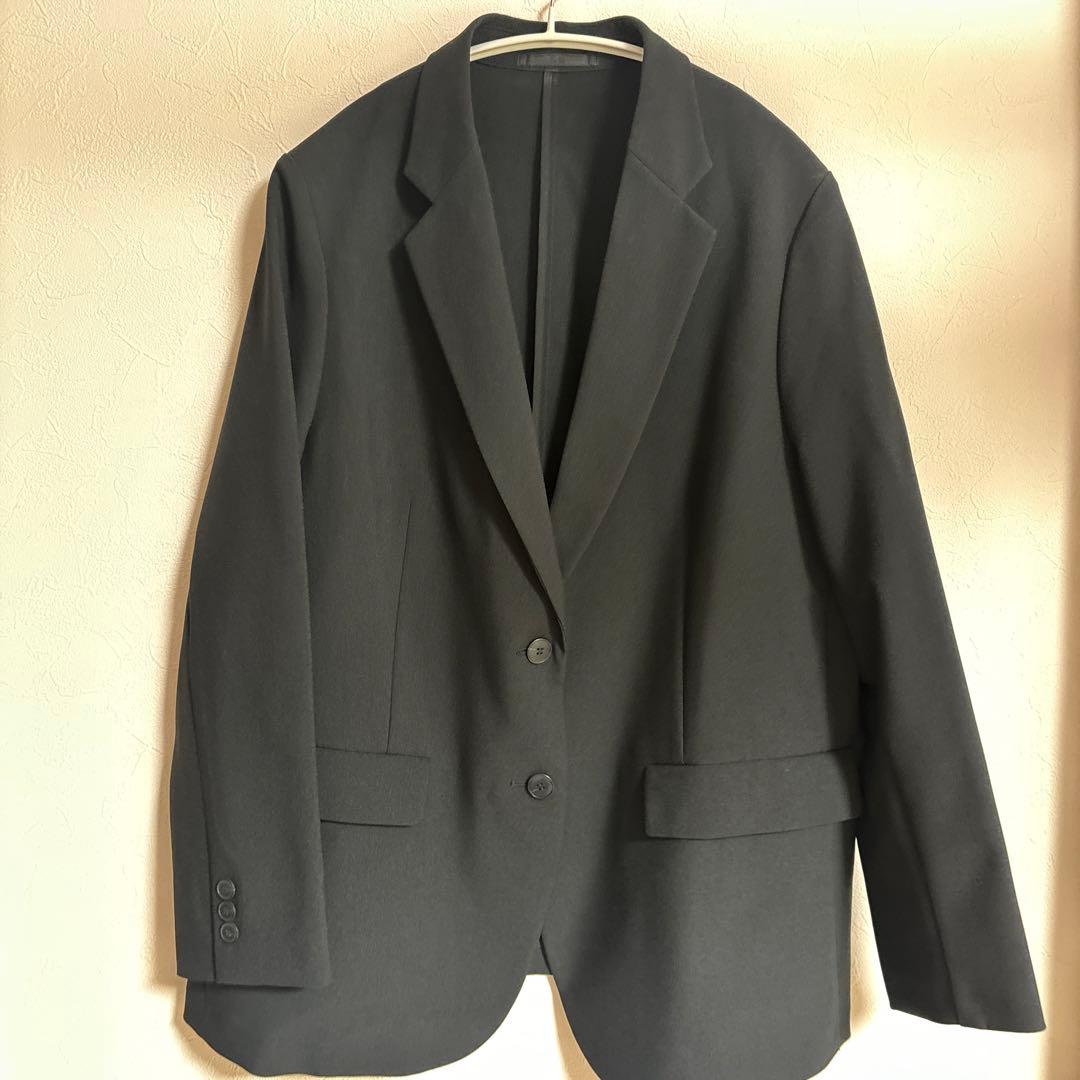 【美品】ユニクロ　感動スーツ　上下セット　大きいサイズ　XXL 3XL 黒