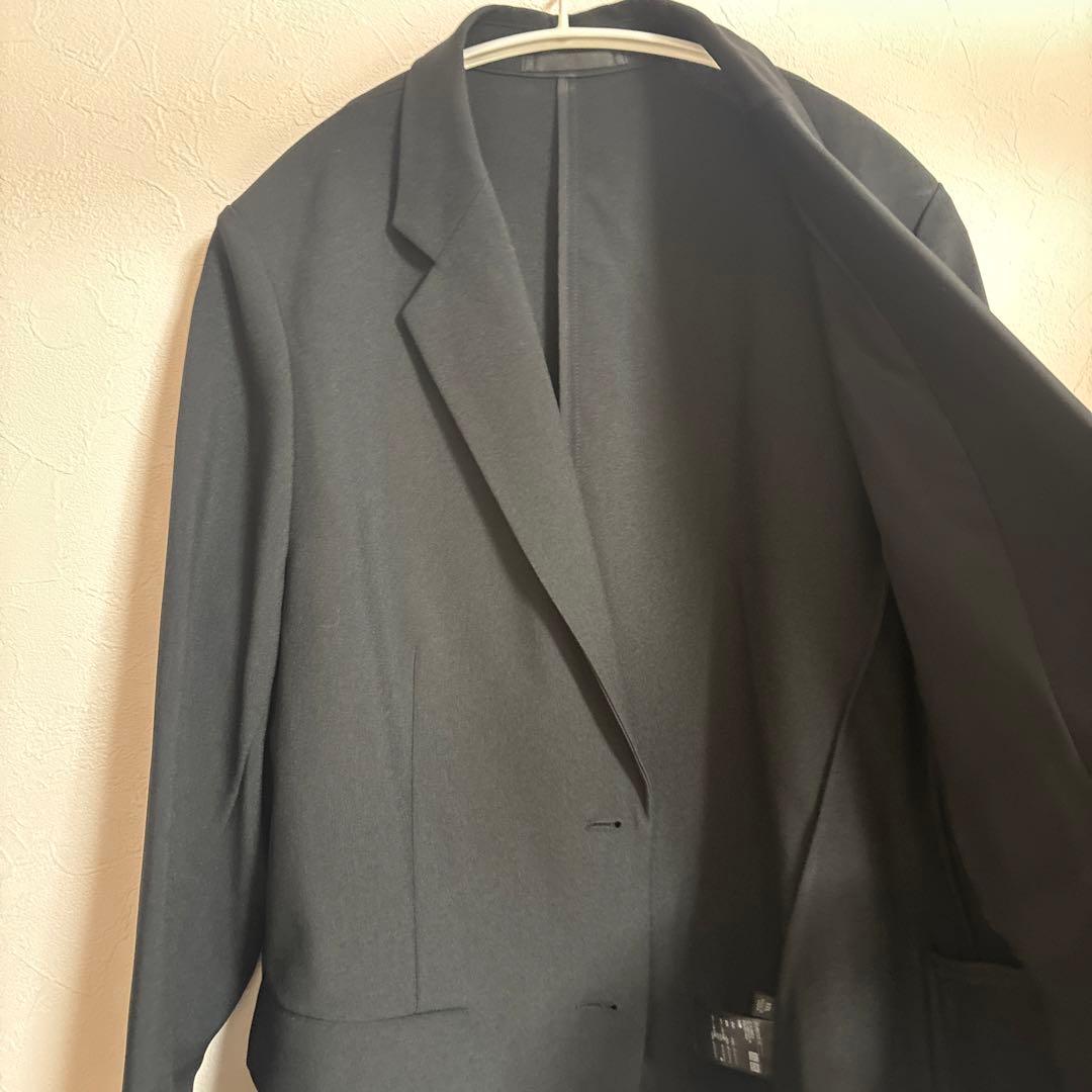 【美品】ユニクロ　感動スーツ　上下セット　大きいサイズ　XXL 3XL 黒