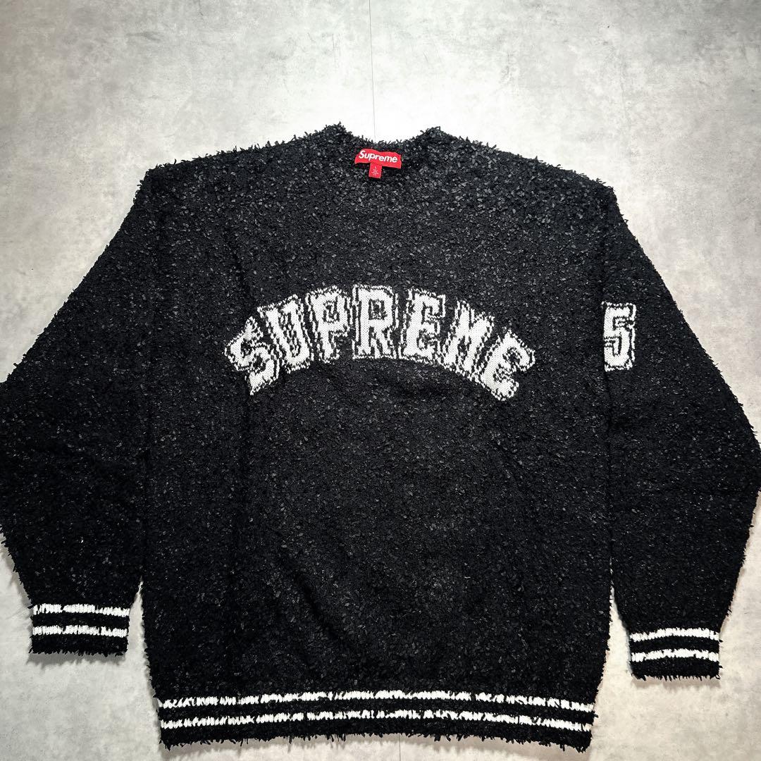 Supreme シュプリーム テクスチャードアークセーター ブラック L