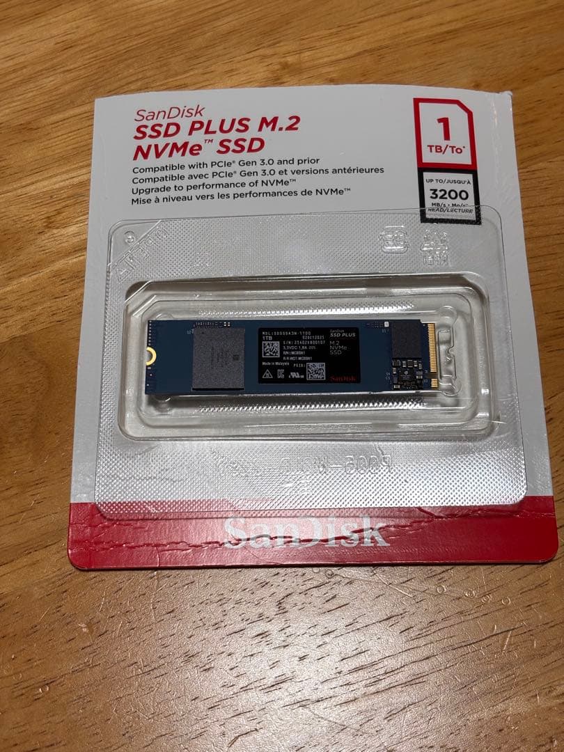 内蔵型SSD SanDisk SSD Plus M.2 NVMe SSD 1TB