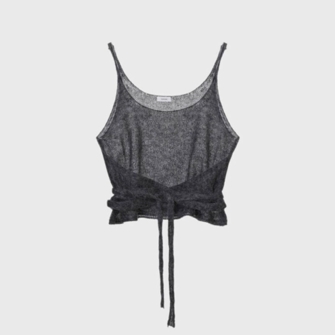トップス monoha Mohair Wrap Sleeveless