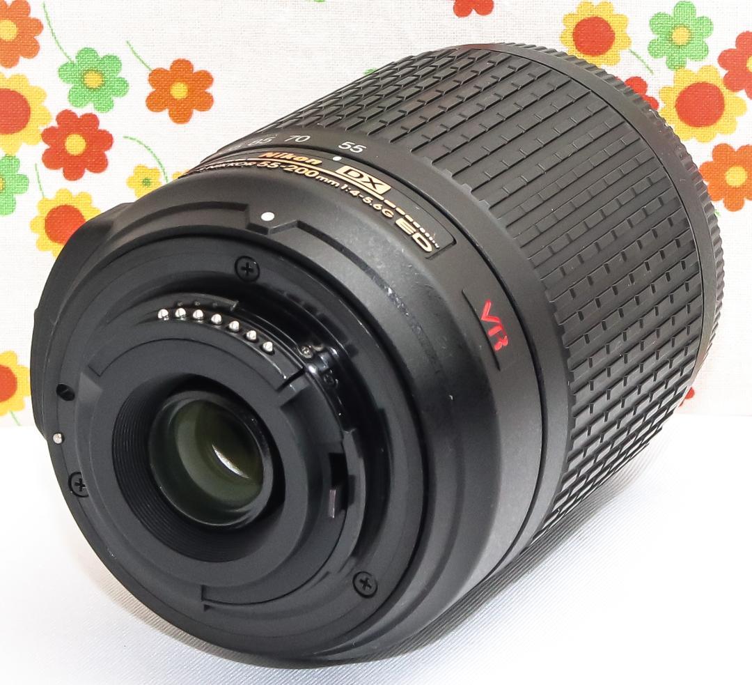 ニコン Nikon AF-S 55-200m☆望遠レンズ☆手ぶれ補正付