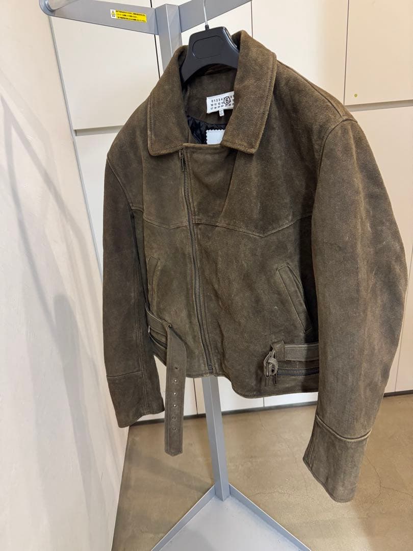 MM6 マルジェラ　スウェードベルテッドライダース　25aw