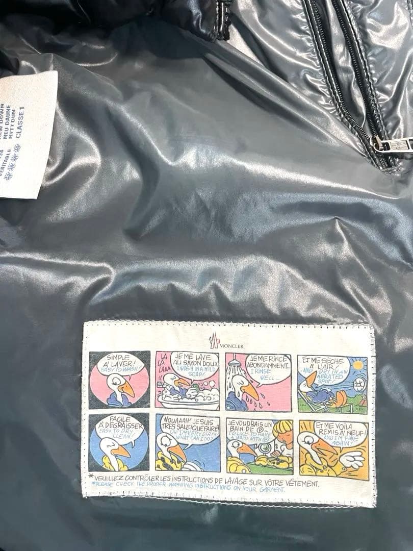 極美品モンクレールMAYAマヤ★サイズ2艶有黒L/モンクレールジャパン製正規品