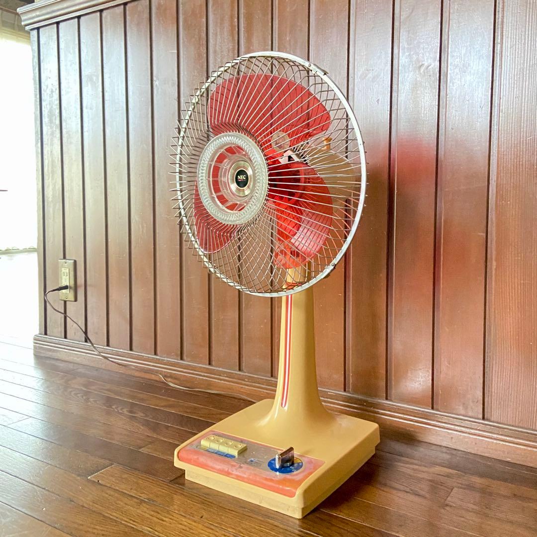 昭和レトロ　赤羽根　扇風機　NEC レトロポップ　当時物