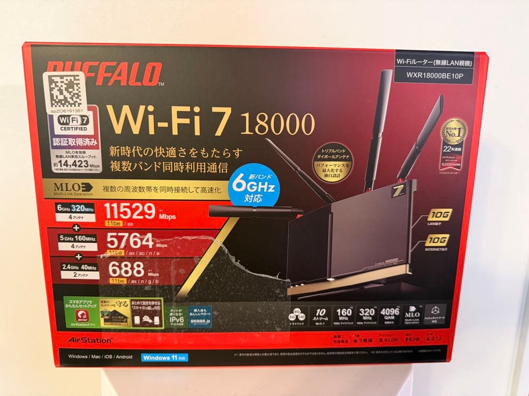 新品未開封BUFFALO WXR18000BE10P