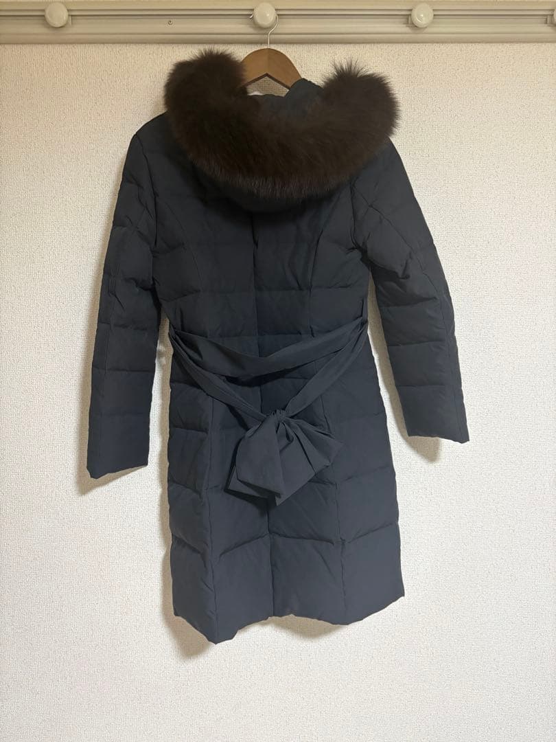 当日すぐ発送！アプワイザーリッシェ　ファー付きブラックダウンジャケット サイズ2