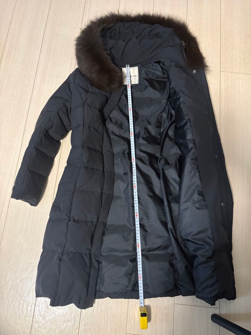 当日すぐ発送！アプワイザーリッシェ　ファー付きブラックダウンジャケット サイズ2