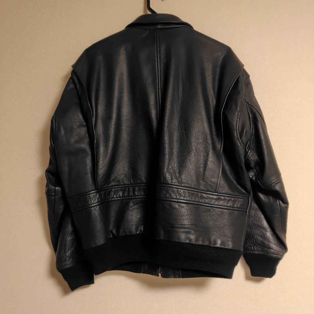 【SALE】A-2 黒レザーフライトジャケット