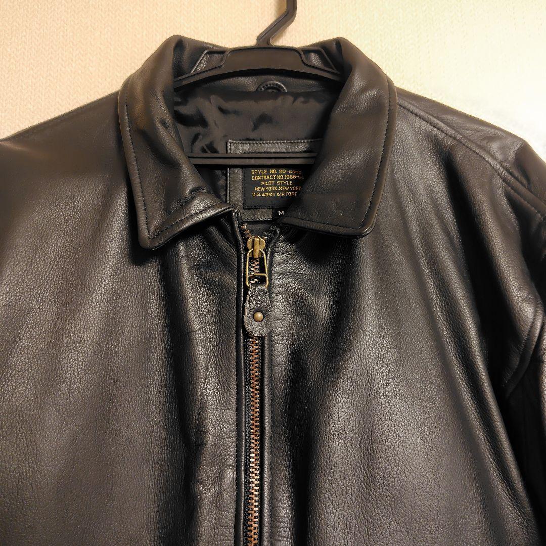 【SALE】A-2 黒レザーフライトジャケット
