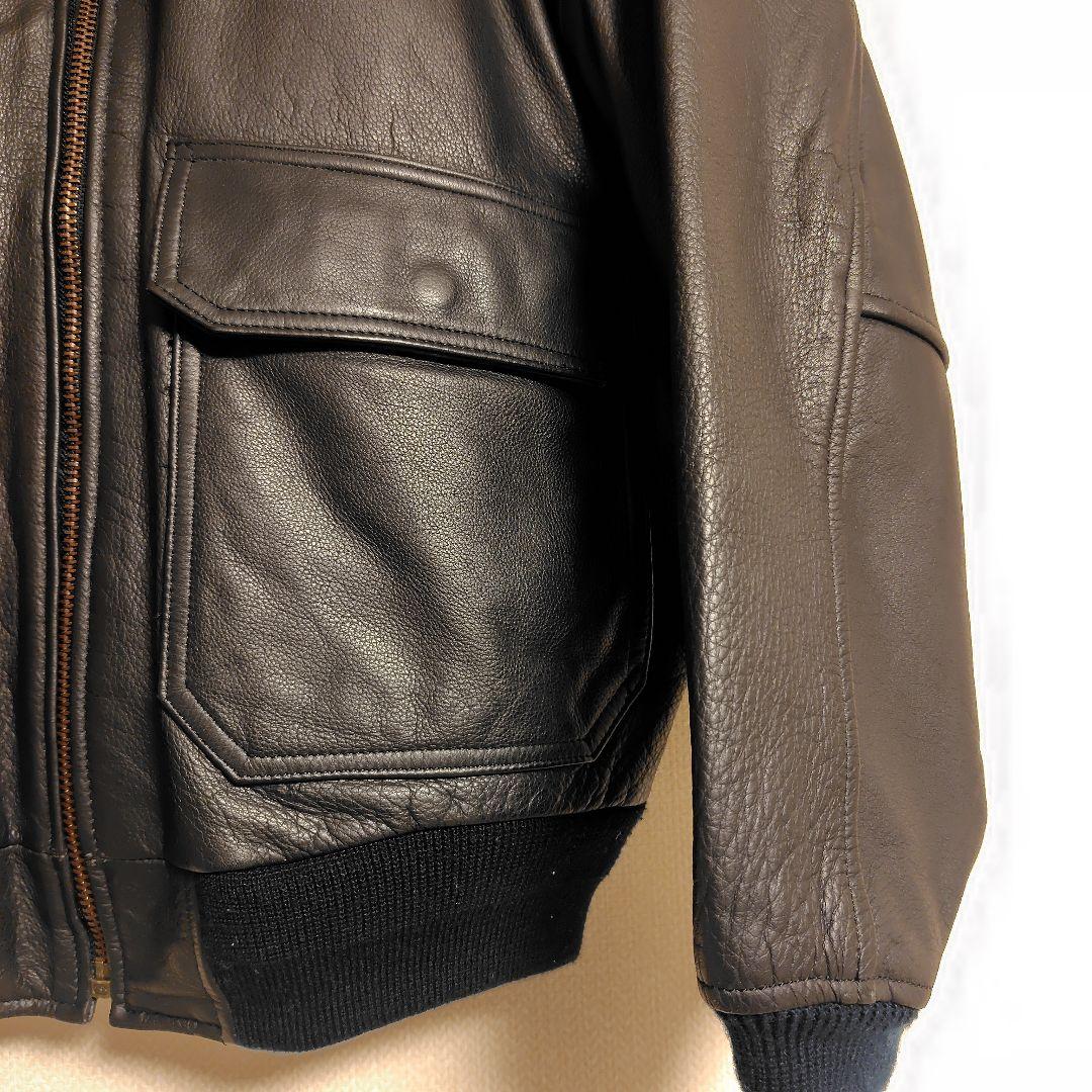 【SALE】A-2 黒レザーフライトジャケット