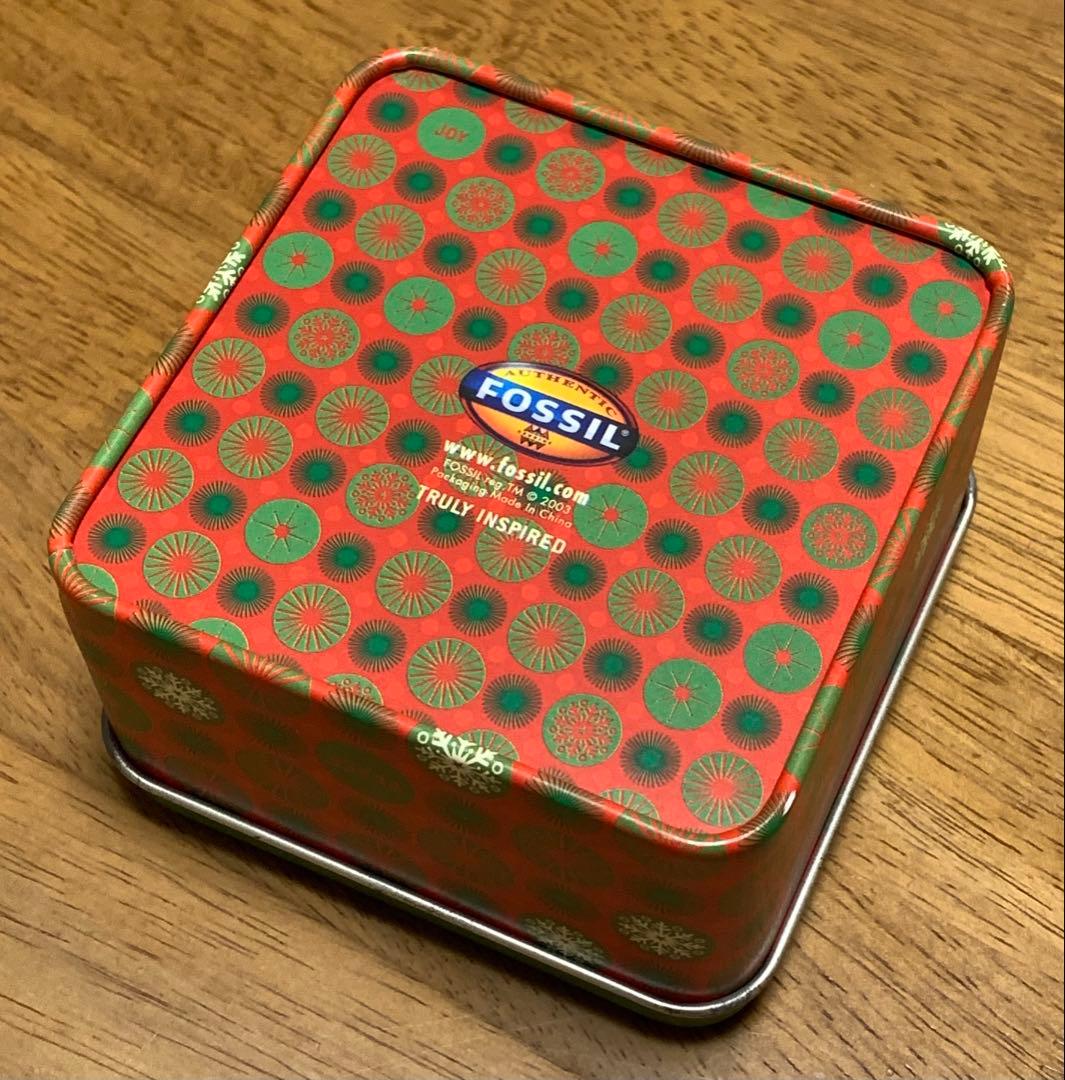 フォッシル　FOSSIL ビッグティック　缶ケース付属　完品