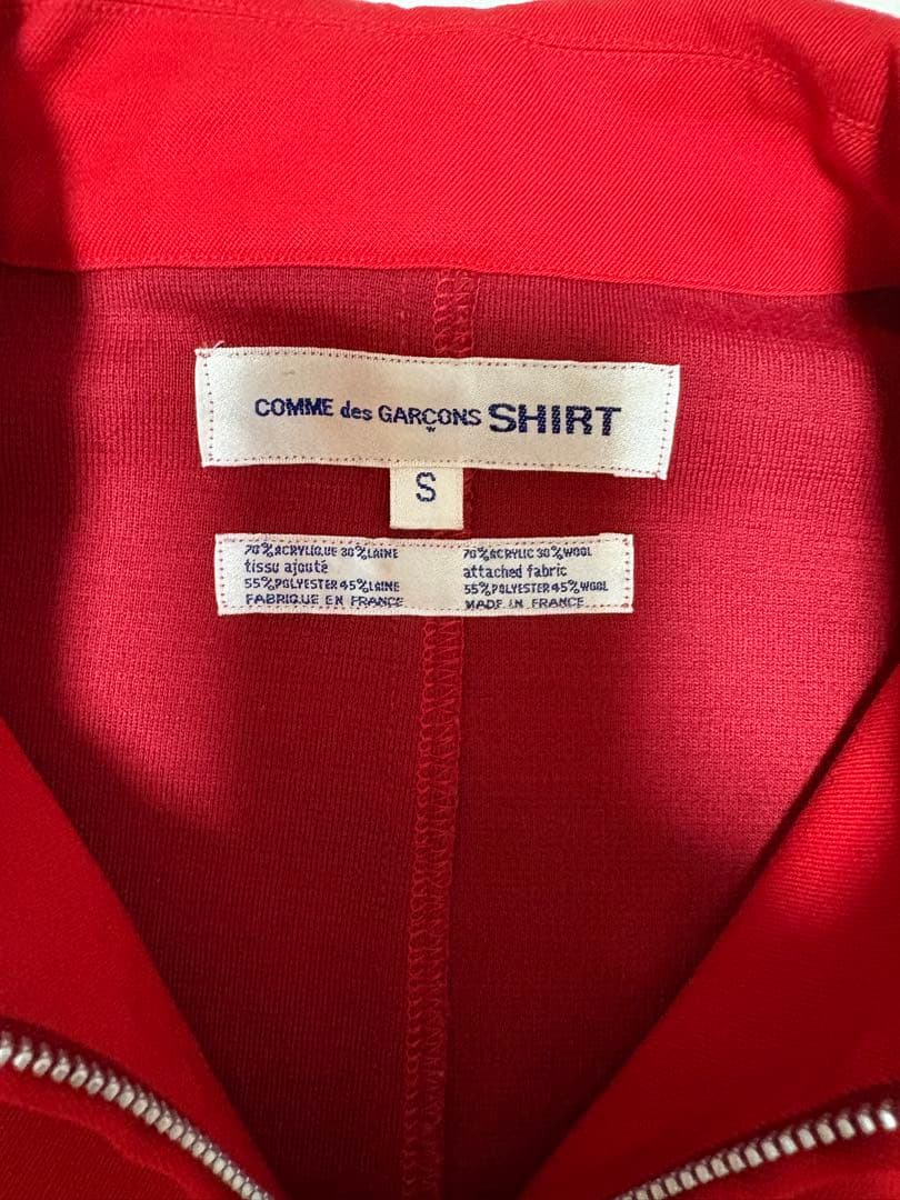 1990s コムデギャルソンシャツ　ブルゾン　赤