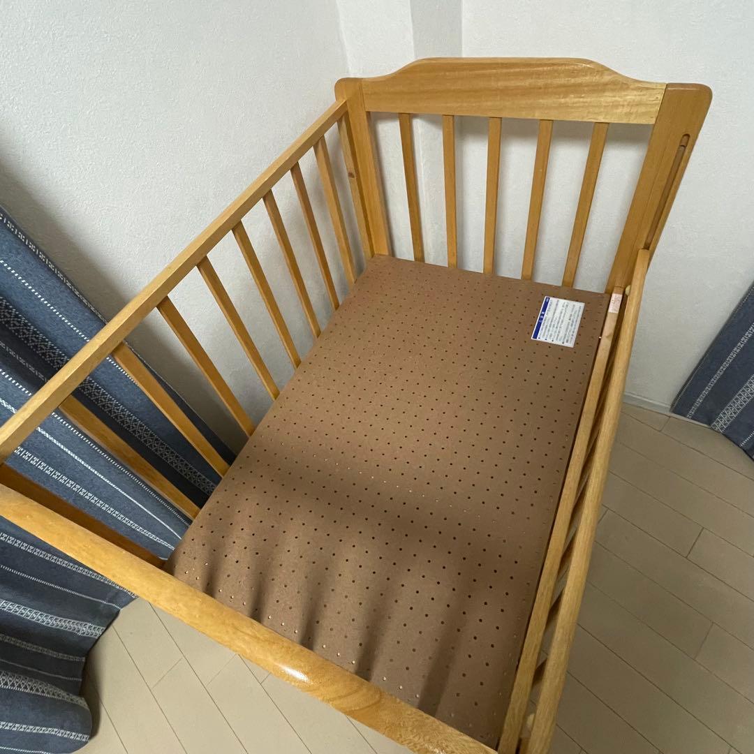 KATOJI ベビーベッド 木製 説明書付き