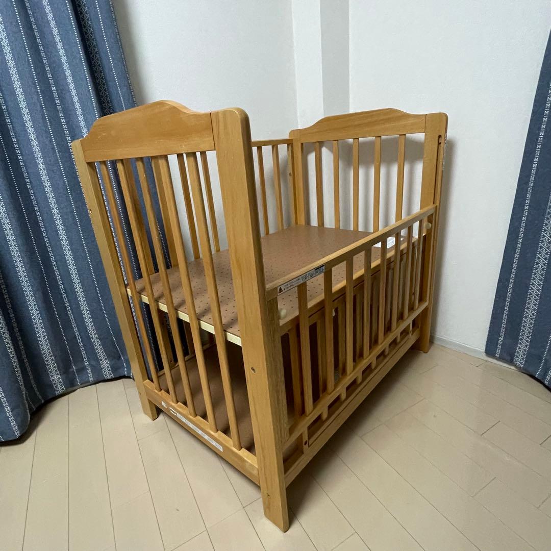 KATOJI ベビーベッド 木製 説明書付き