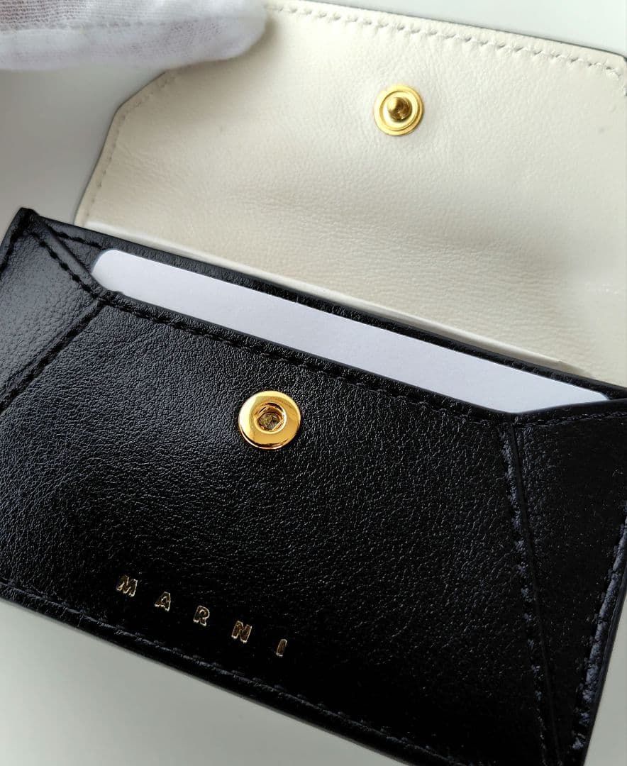 MARNI マルニー 二色使い カードケース 名刺入れ 白黒