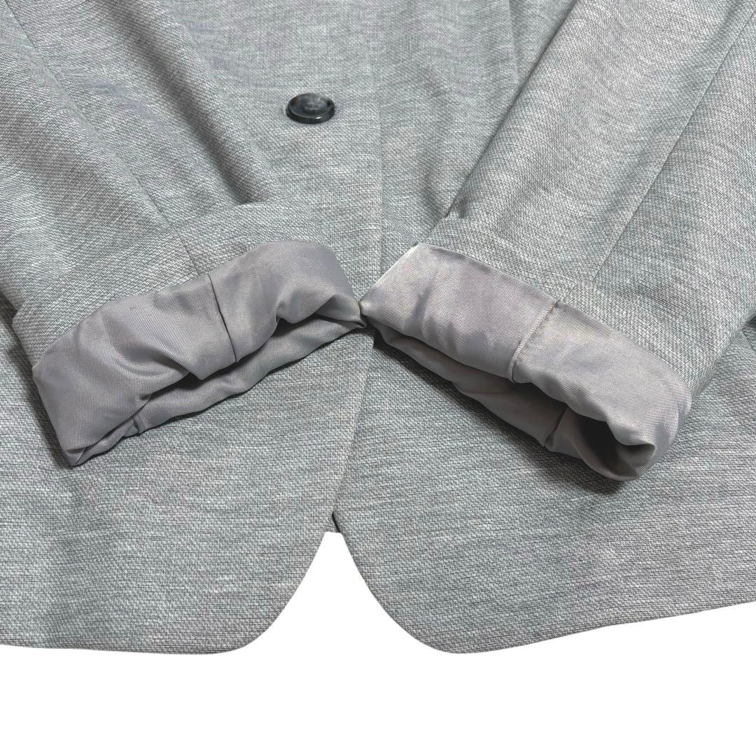 ユナイテッドアローズ☆ノーカラーパンツスーツ　ストレッチ　グレー　38