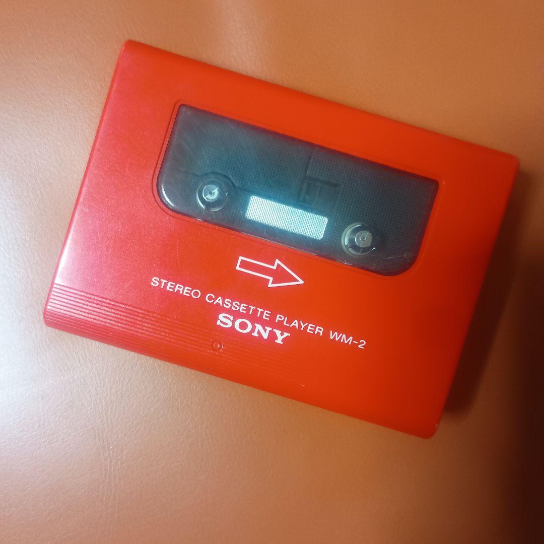 n*b様 【ジャンク品？】SONY WM-2 カセットプレーヤー レッド