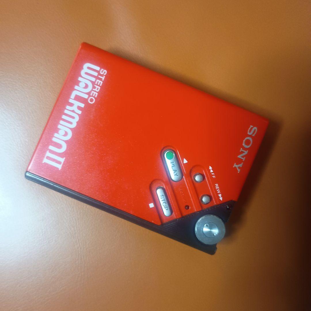 n*b様 【ジャンク品？】SONY WM-2 カセットプレーヤー レッド