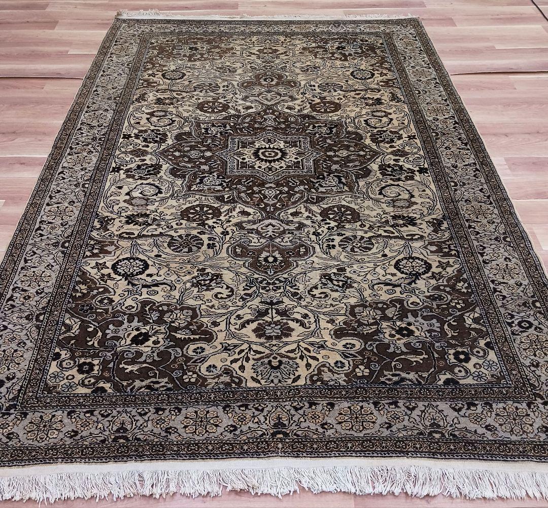 Y2736 トルコ絨毯 カイセリ ウール 手織り 大判292×198㎝