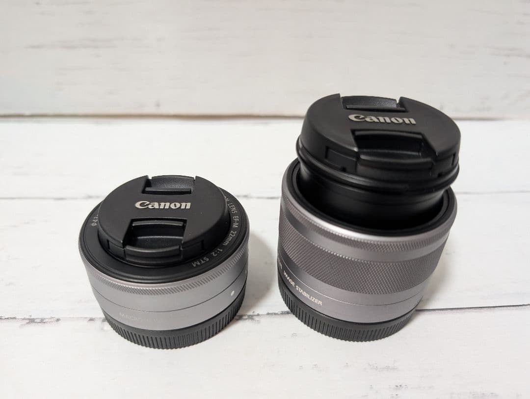 【美品】Canon EOS Kiss m2 ミラーレスカメラ ダブルレンズキット