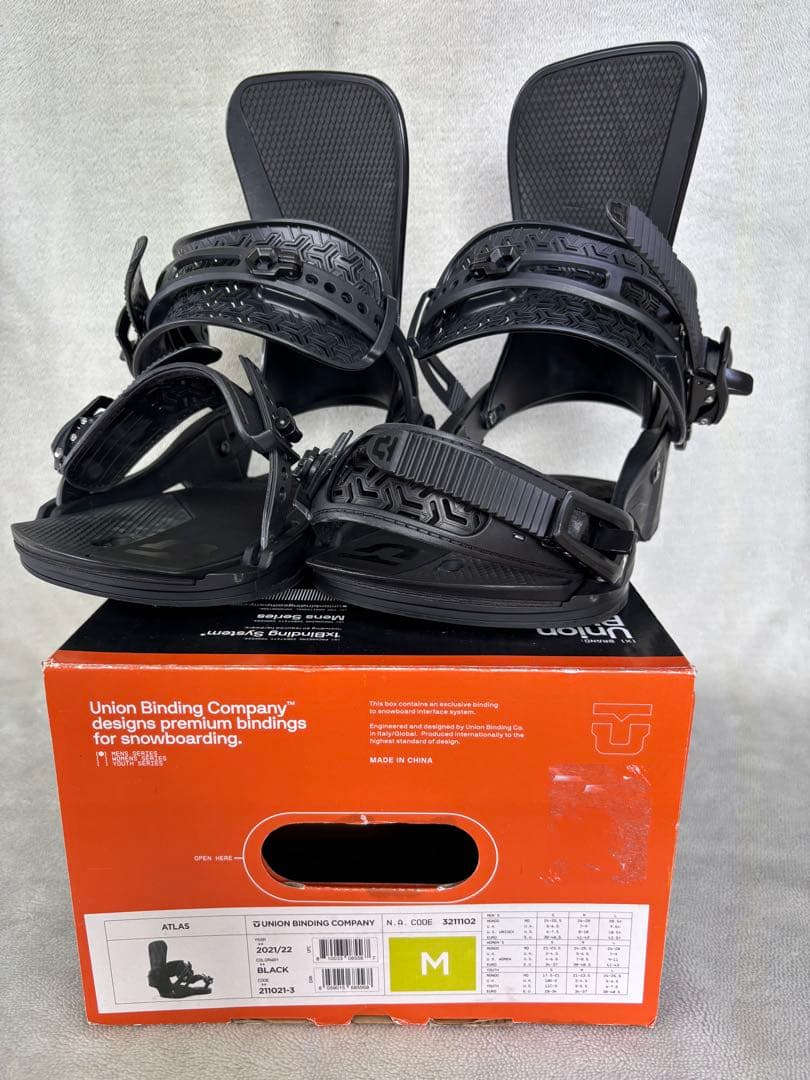 Union Atlas ビンディング ブラック M