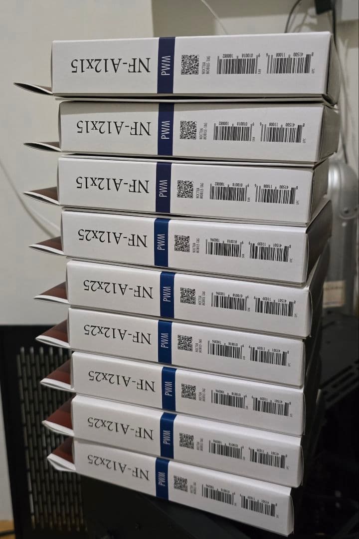 最終価格　noctua NF-A12x25 NF-A12x15 PWM 全9個