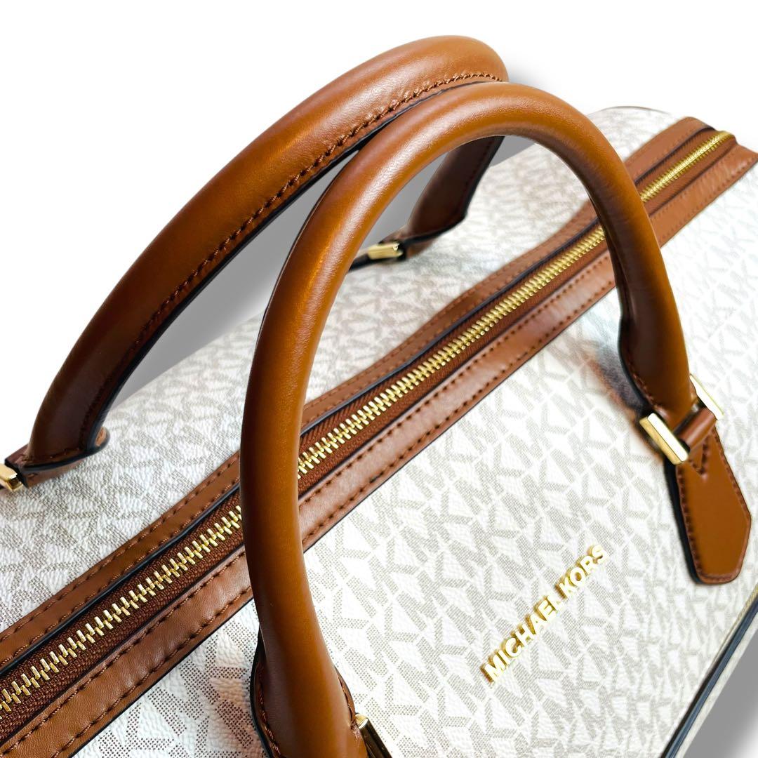 美品 マイケルコース ボストンバッグ トラベル シグネチャー XL ダッフル