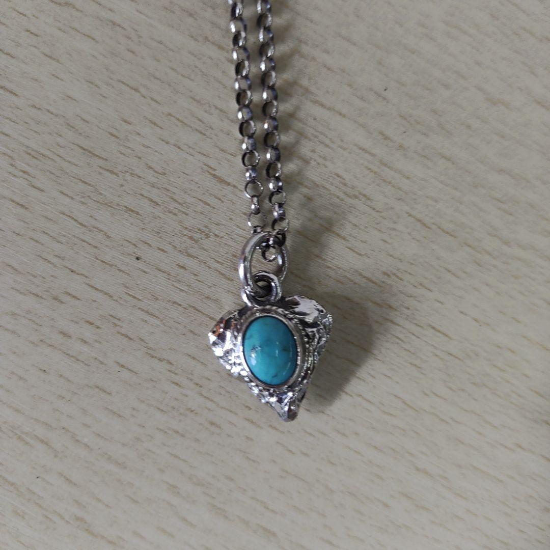 FIRST ARROW's　ターコイズ付ハート型矢じりトップ　ネックレス
