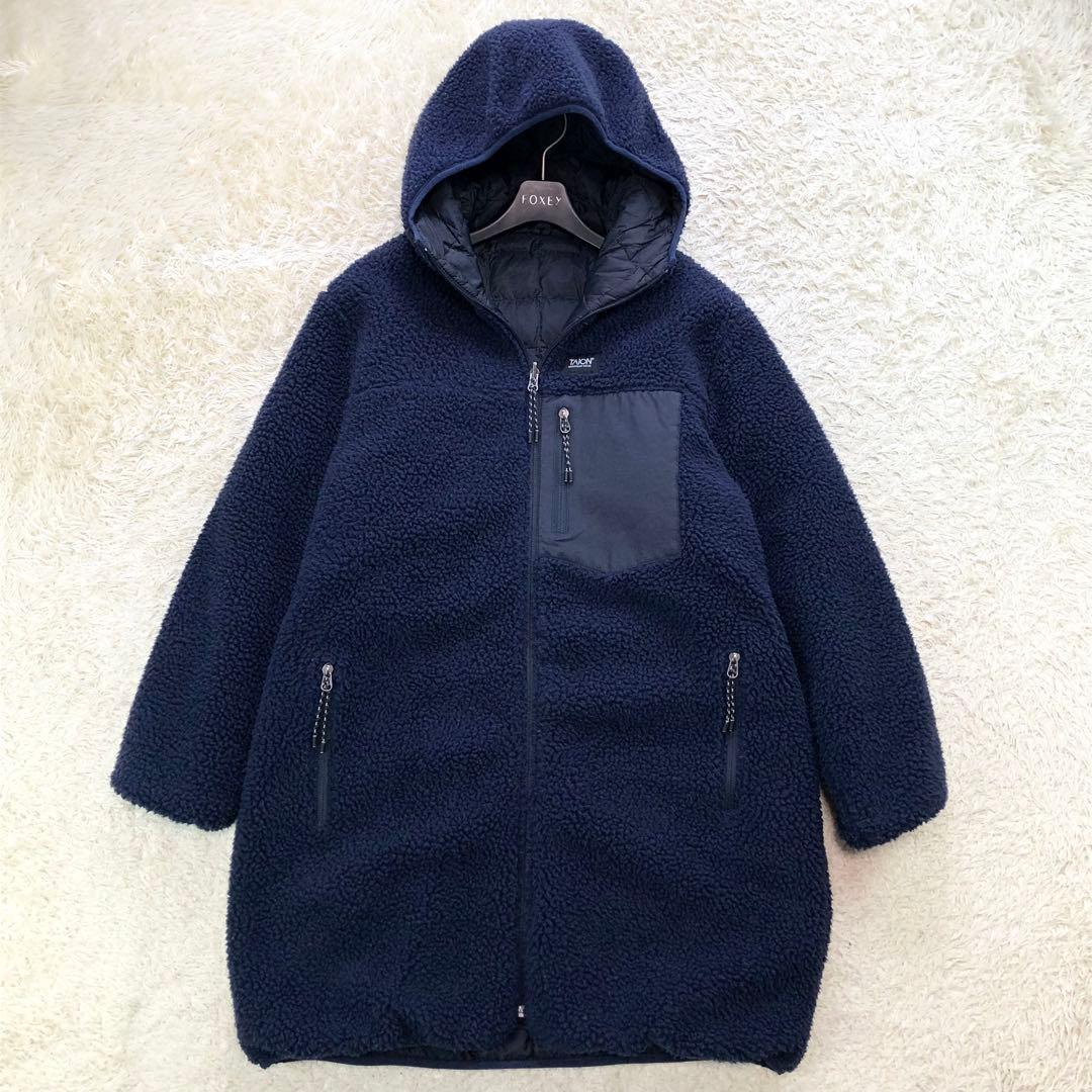 ノーリーズ タイオン別注 リバーシブル キルティング ボア ダウンコート M