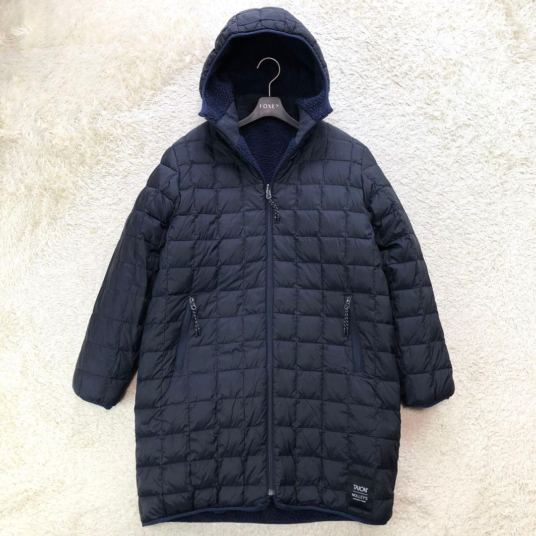 ノーリーズ タイオン別注 リバーシブル キルティング ボア ダウンコート M