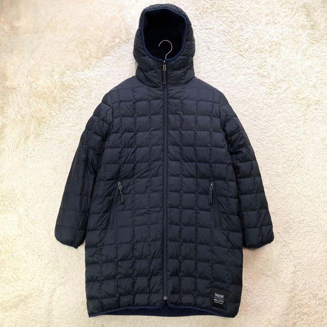 ノーリーズ タイオン別注 リバーシブル キルティング ボア ダウンコート M