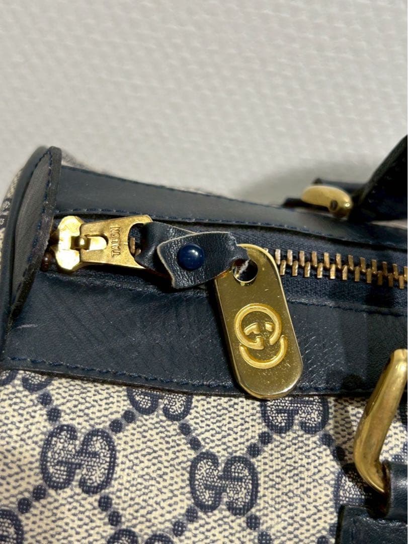 GUCCI グッチ ミニボストン ハンドバッグ シェリーライン レザー 革