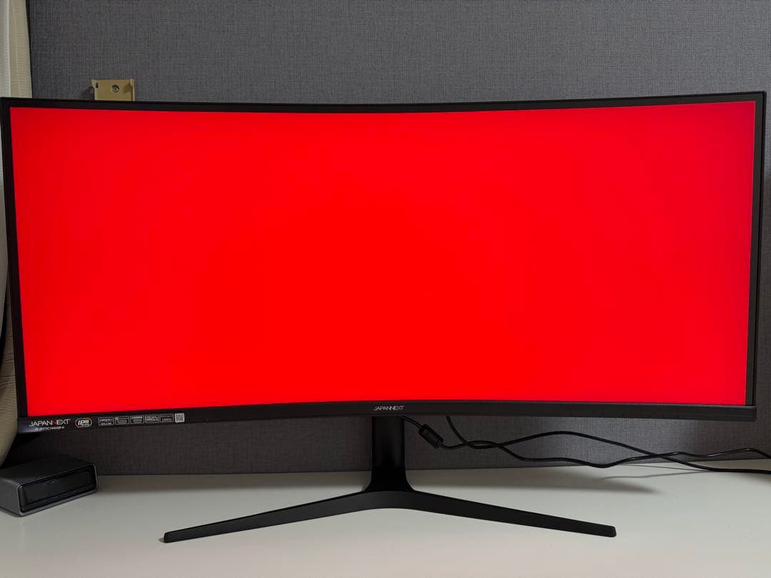JAPANNEXT 37.5インチ IPS BLACK 湾曲ウルトラワイド